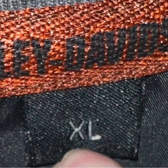 Harley-Davidson Orange and Black XL Tag - Picture 3 of 3